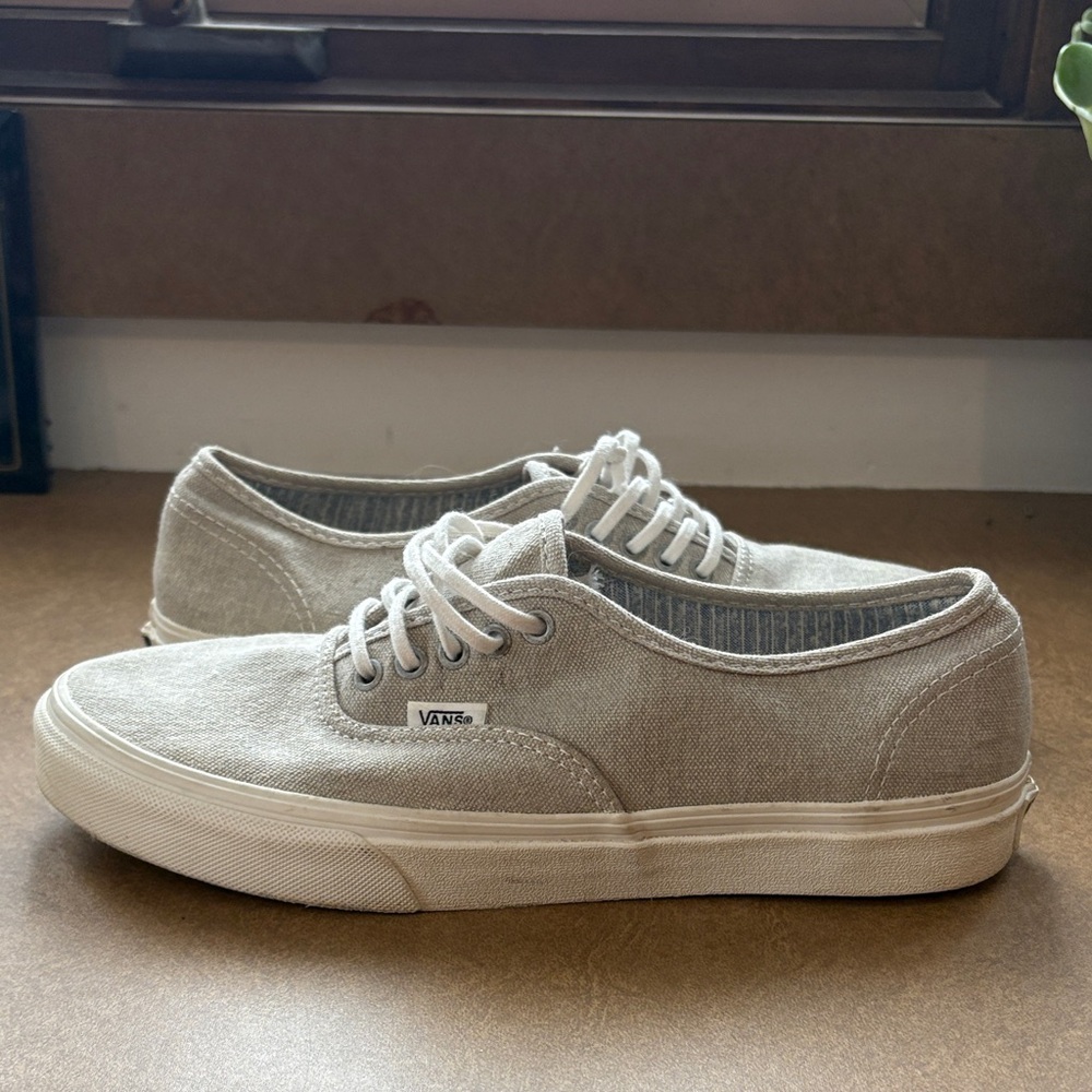 Vans Light Tan Canvas Sneakers